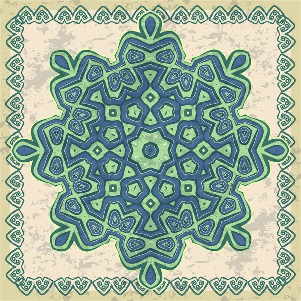 Round ornamend mandala pattern — Stock Vector