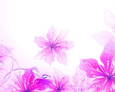 antika arka plan ile çiçek şube