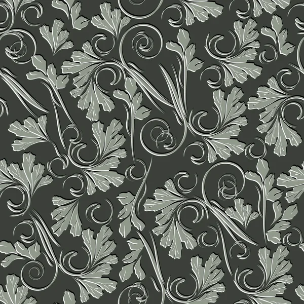 Floral naadloze vector patroon. — Stockvector