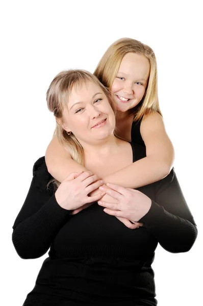 Matki z jej corka nastolatek — Zdjęcie stockowe