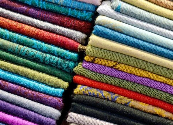 Bufandas coloridas — Foto de Stock