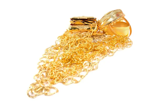 Golden jewelry — Stock Photo, Image