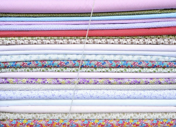 Colorful cotton fabric — Stock Photo, Image