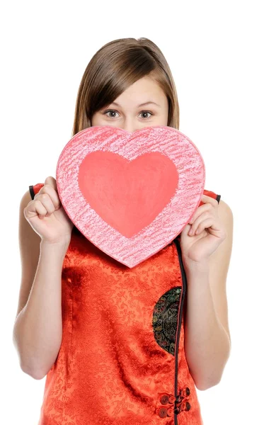 Sevgililer günü kalp kart — Stok fotoğraf