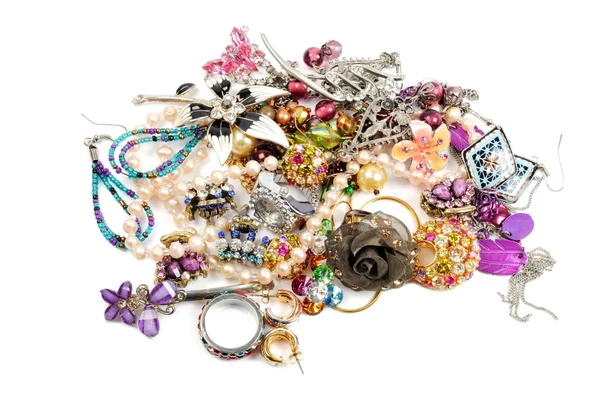 Stack of colorful accessories — Stock Photo, Image