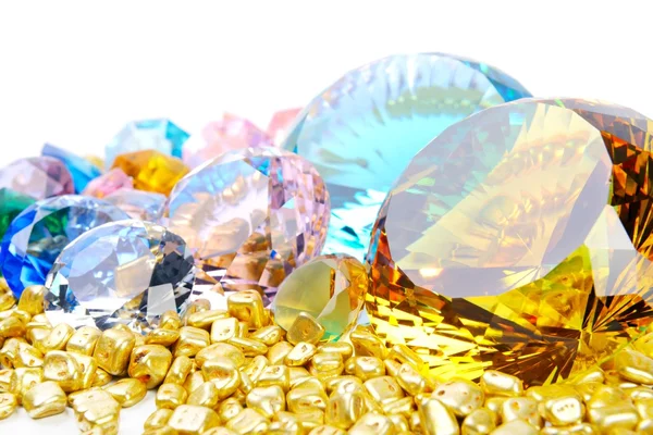 Guld och diamanter — Stockfoto