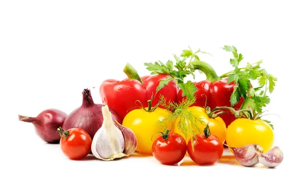 Vegetables on white — Stock Photo, Image