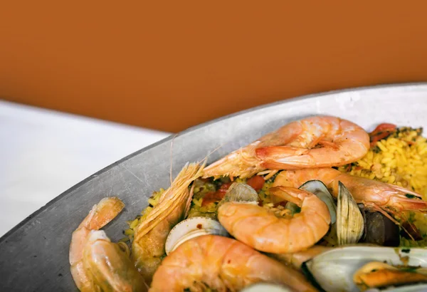 Spanish style paella — Stock Photo, Image