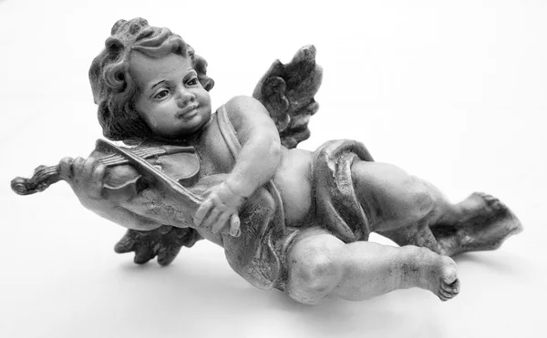 Angelo figura sopra bianco — Foto Stock