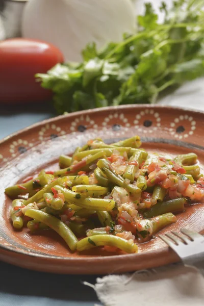 Mexican style green beans — Stock Photo, Image