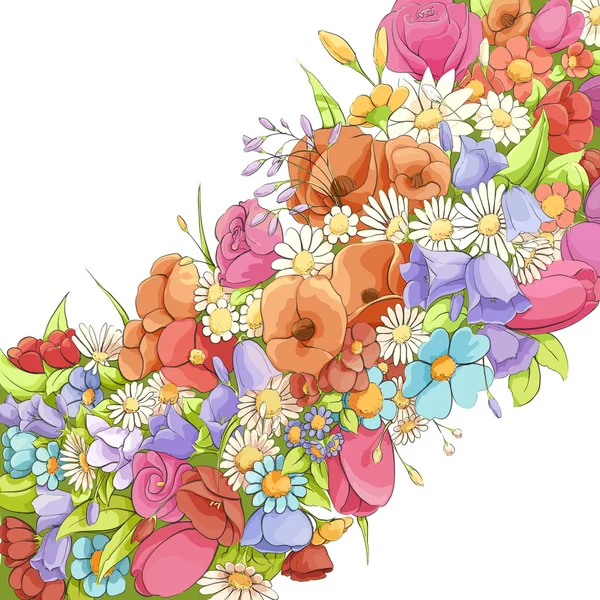 Fondo floral brillante — Archivo Imágenes Vectoriales