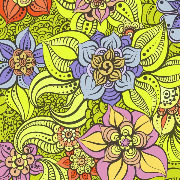 Ilustración floral brillante — Vector de stock