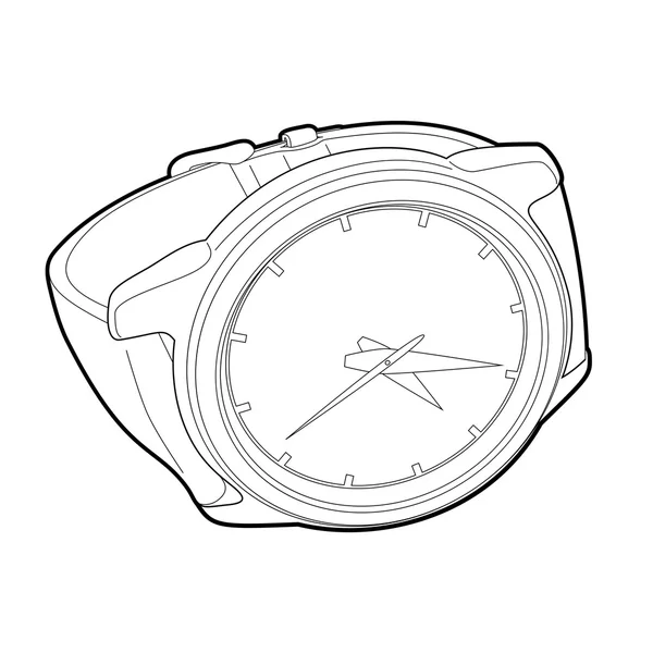 Montre-bracelet — Image vectorielle