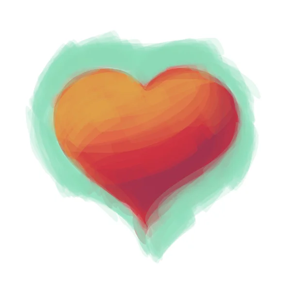 Κόκκινο αγάπη καρδιά — Διανυσματικό Αρχείο