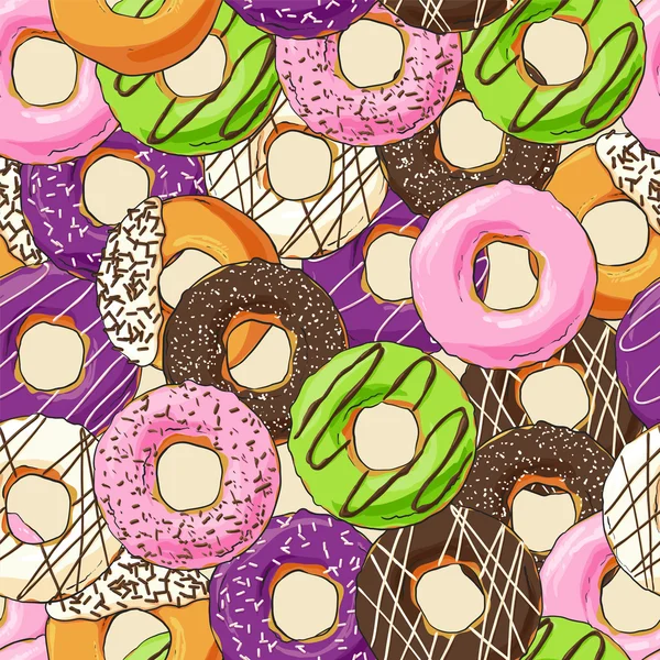 Sweet donut illustration — Stock vektor