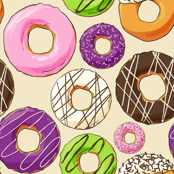 Sweet donut illustration — Stock vektor