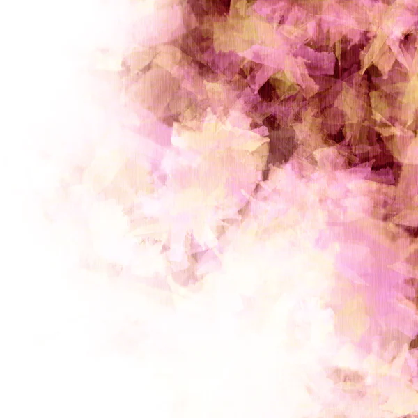 Inschrijving Lila, wit, roze en sandy spring achtergrond, decoratieve bloemen, stof textuur — Stockfoto