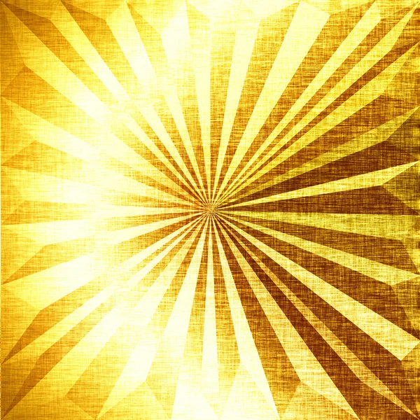 Abstrakter Goldgrund, metallische Dreiecke. Goldene Kulisse. leuchtende Stoffschablone. polygonaler geometrischer Hintergrund. Low-Poly-Stil — Stockfoto