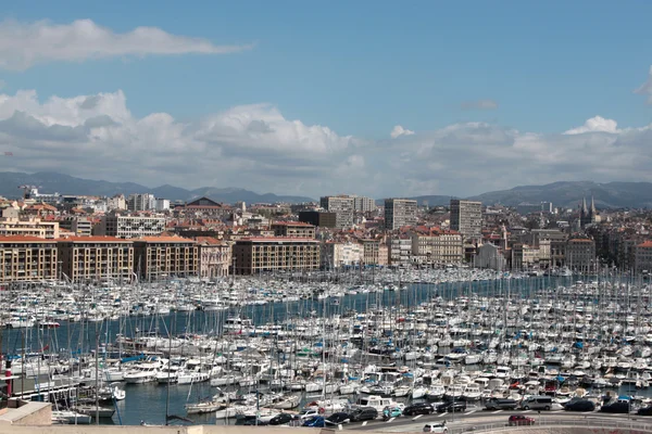 Vista dal porto di Marsiglia — Foto Stock