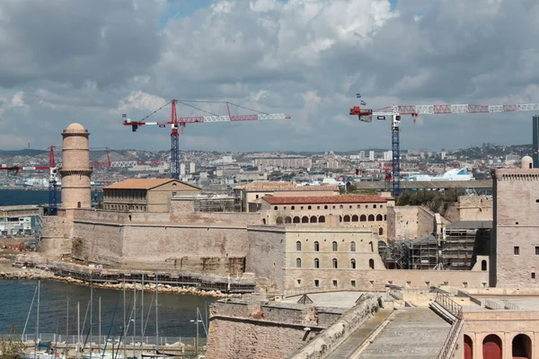 Vista desde la ciudad portuaria de Marsella — Foto de Stock
