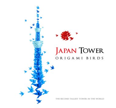 Japonya origami Kulesi