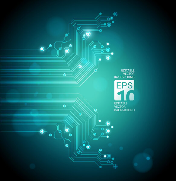 absract technology green background vector