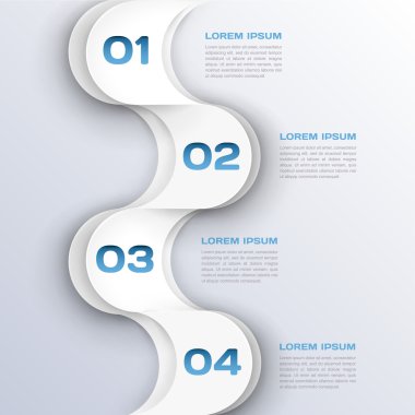 iş geçmişi - soyut 3d infographics şablon kağıt.