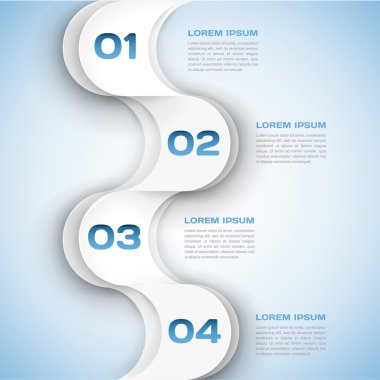 iş geçmişi - soyut 3d infographics şablon kağıt.