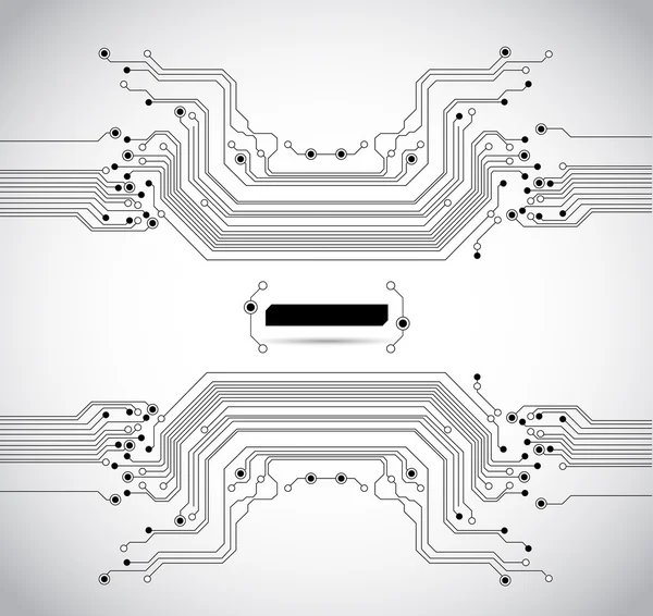 Placa de circuito abstrato textura de fundo —  Vetores de Stock