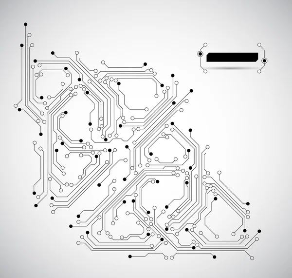 회로 보드 배경 추상화-벡터 스톡 일러스트레이션