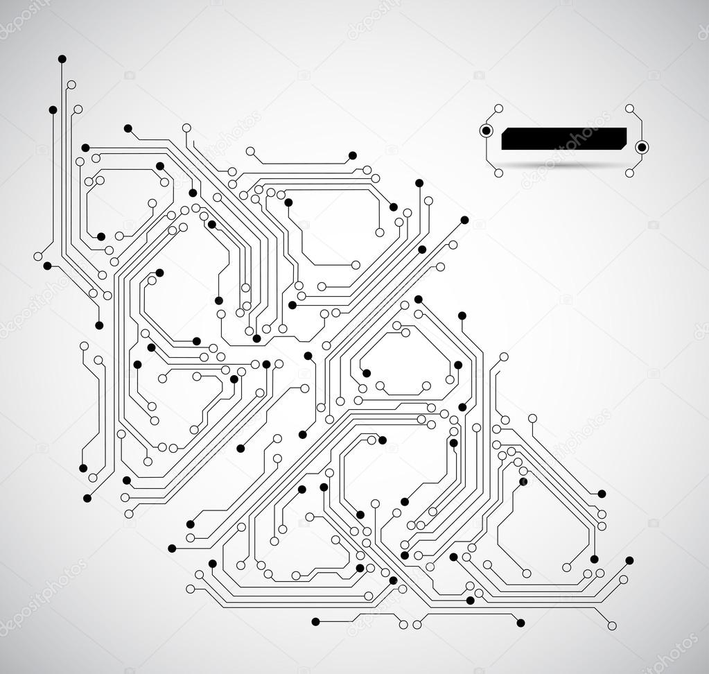 abstract circuit board background - vector