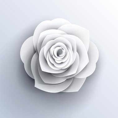 flower logo rose shape vector origami clipart