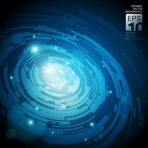 abstract technology dark blue background vector