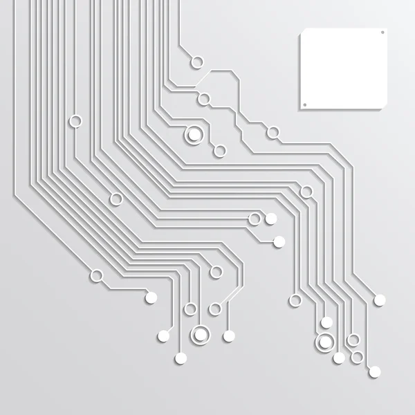 Arrière-plans abstraits de carte de circuit 3D - vecteur — Image vectorielle