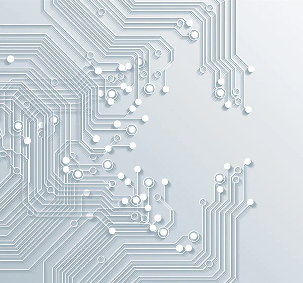 3D circuit bord achtergrond textuur - vector — Stockvector