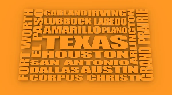 Seznam měst státu Texas — Stock fotografie