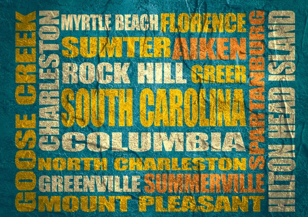 Lista de ciudades estatales de Carolina del Sur — Foto de Stock