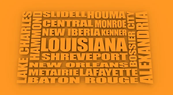 Lista de ciudades estatales de Louisiana — Foto de Stock