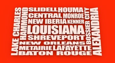 Louisiana devlet şehirler listesi 