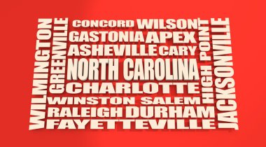 Kuzey Carolina eyalet şehirler listesi 