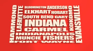 Indiana Eyalet şehirler listesi
