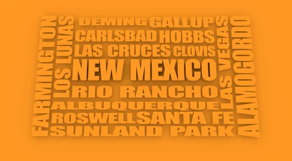 Listy miast stan Nowy Meksyk — Zdjęcie stockowe