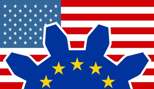 TTIP - Parceria Transatlântica de Comércio e Investimento — Vetor de Stock