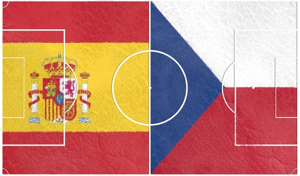 Spain vs Czech europe football championship 2016 — Stok fotoğraf