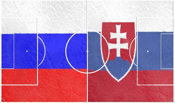 Rússia vs Eslováquia Campeonato Europeu de Futebol 2016 — Fotografia de Stock