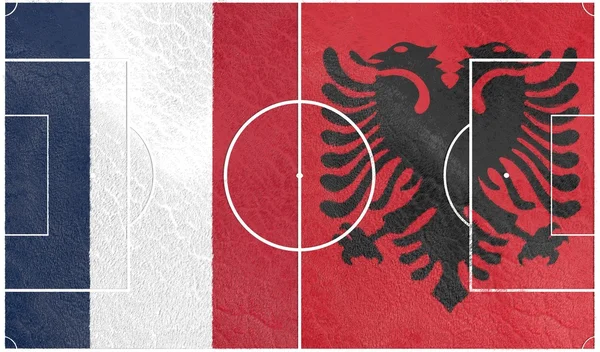 Albania vs France europe football championship 2016 — Zdjęcie stockowe