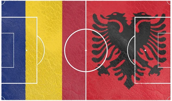 Rumania vs Albania campeonato de fútbol europeo 2016 —  Fotos de Stock