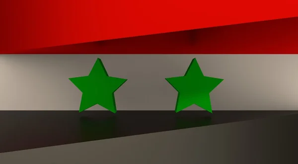 Syrien flagga designkoncept — Stockfoto