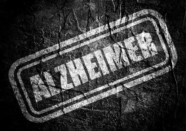Sello con texto de Alzheimer sobre fondo grunge — Foto de Stock