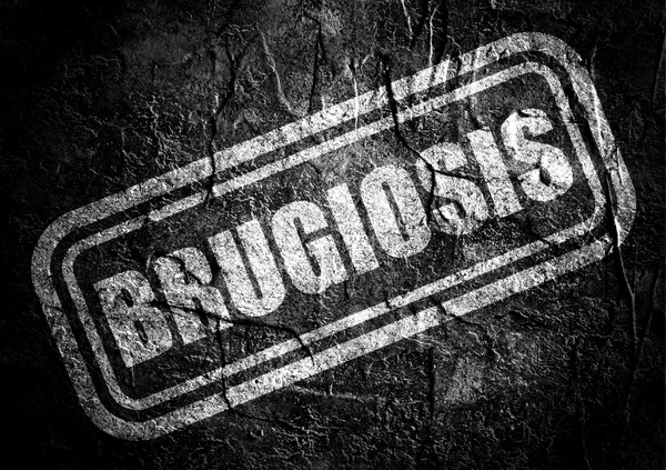 Timbro con testo brugiosis su sfondo grunge — Foto Stock